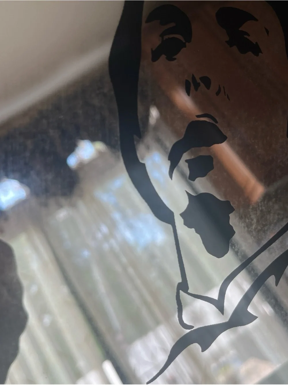 Vintage Black Silhouette Wall Mirror Paul McCarthy The Beatles Fab four